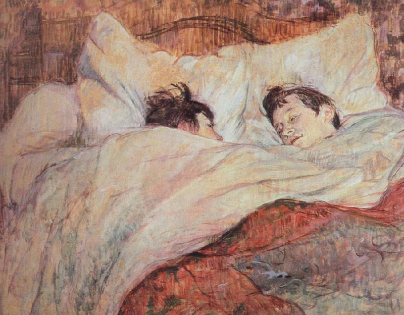 Henri de toulouse-lautrec the bed Norge oil painting art